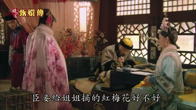 臣妾給姐姐摘的紅梅花好不好