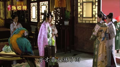 方纔貴人淋了雨